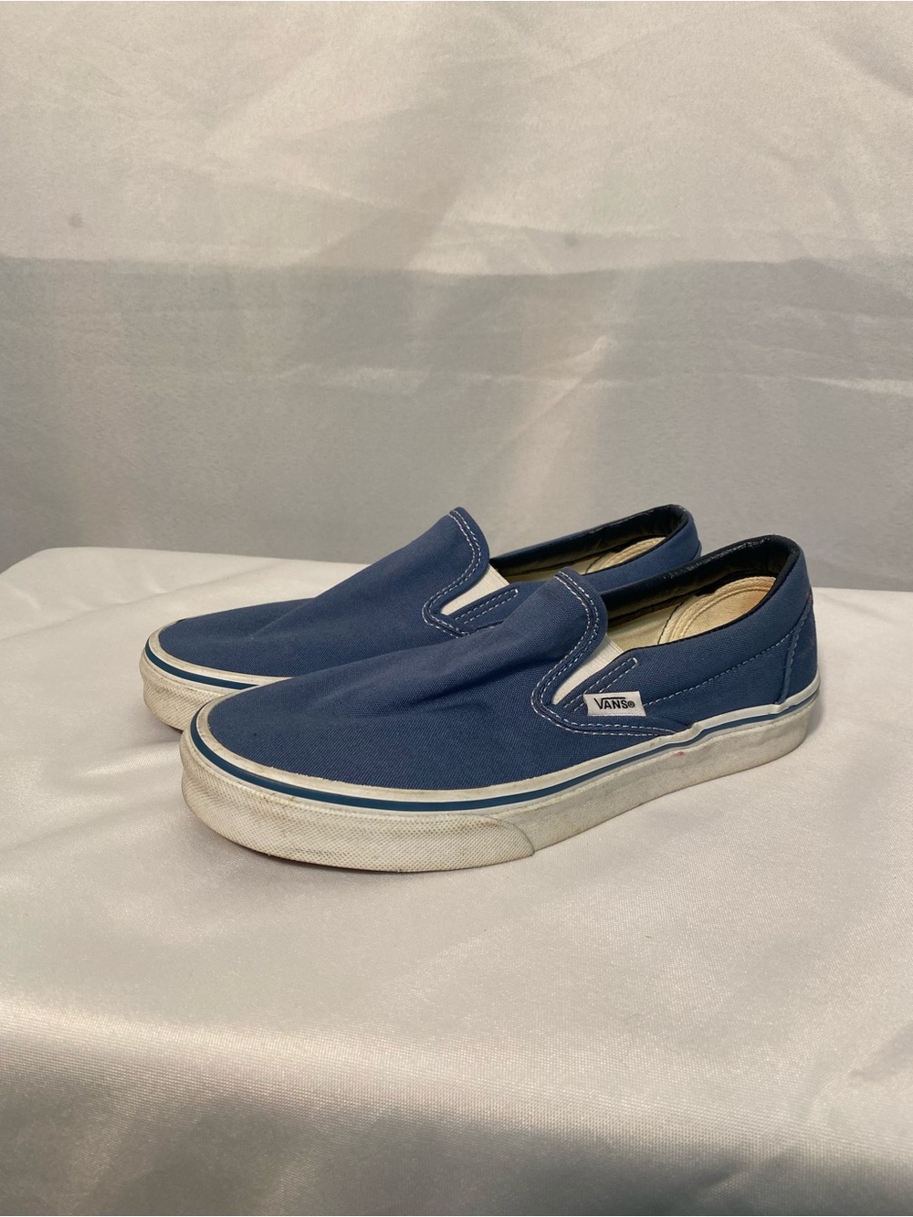 Vans Slip-On Canvas Loafers - Navy Blue